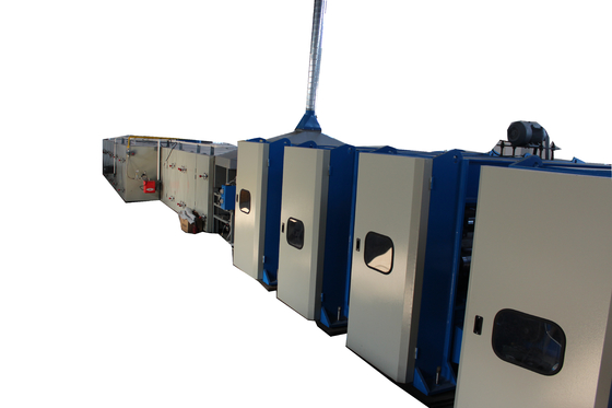 linea di produzione dell'ovatta del poliestere 150kg/H 48 interfaccia dello SpA di colori