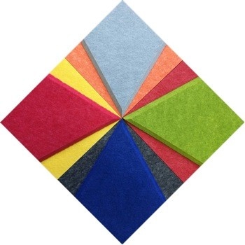 Pannello di parete acustico della stecca del poliestere Eco amichevole per la decorazione della Camera
