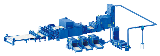1000kg/h aria Laid+thermal che lega feltro scadente non tessuto che fa macchina
