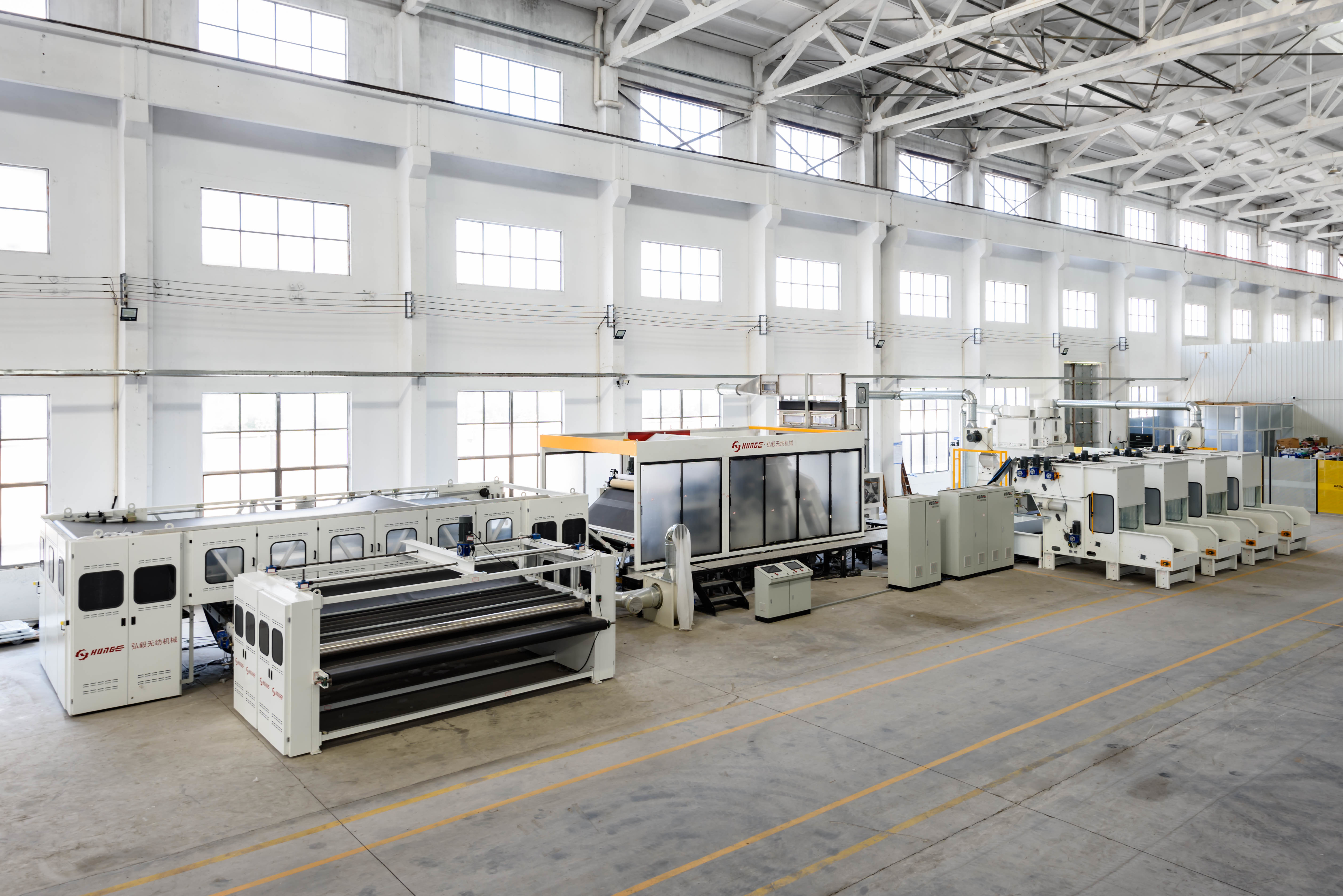 Linea di produzione non tessuta per perforare aghi geotessili ad alta capacità