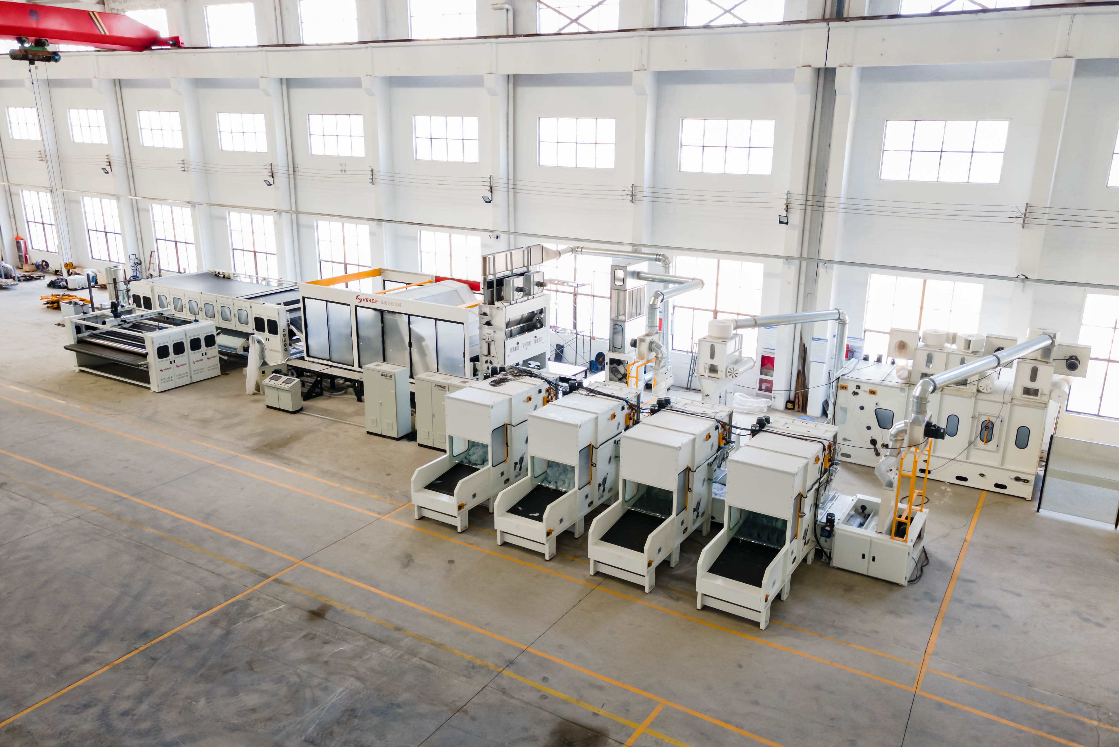 Linea di produzione di geotessili non tessuti a perforazione con ago 400 kg/h
